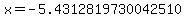 x+=+-5.4312819730042510