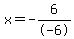 x+=+-6%2F-6