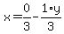 x+=+0%2F3+-+1%2Ay%2F3