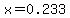 x+=+0.233