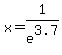 x+=+1%2Fe%5E3.7
