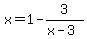 \"x+=+1+-+3%2F%28x-3%29\"