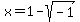 x+=+1-sqrt%28-1%29