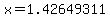x+=+1.42649311