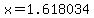 x+=+1.618034