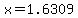 x+=+1.6309