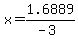 x+=+1.6889%2F%28-3%29