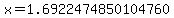 x+=+1.6922474850104760