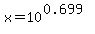 x+=+10%5E%280.699%29