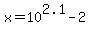 x+=+10%5E2.1-2