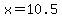 x+=+10.5