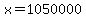 x+=+1050000