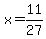 x+=+11%2F27
