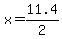x+=+11.4%2F2+