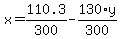 x+=+110.3%2F300+-+130%2Ay%2F300