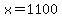 x+=+1100