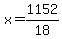 x+=+1152%2F18+
