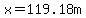 x+=+119.18m