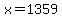 x+=+1359