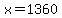 x+=+1360