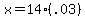 x+=+14.00%28.03%29