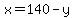 x+=+140+-+y