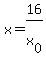 x+=+16%2Fx%5B0%5D