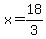 x+=+18%2F3