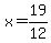 x+=+19%2F12