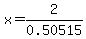 x+=+2%2F0.50515...
