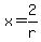x+=+2%2Fr
