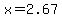 x+=+2.67