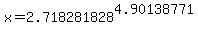 x+=+2.718281828%5E4.90138771