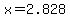 x+=+2.828