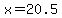 x+=+20.5