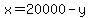 x+=+20000-y