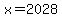 x+=+2028