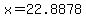 x+=+22.8878