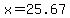 x+=+25.67
