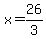 x+=+26%2F3