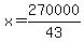 x+=+270000%2F43