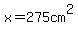 x+=+275cm+%5E2