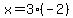 x+=+3%28-+2%29