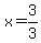 x+=+3%2F3