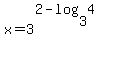 x+=+3%5E%282-log%283%2C4%29%29
