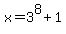 x+=+3%5E8+%2B+1