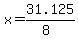 x+=+31.125%2F%288%29