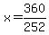 x+=+360%2F252
