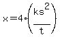 x+=+4%28ks%5E2%2Ft%29
