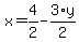 x+=+4%2F2+-+3%2Ay%2F2